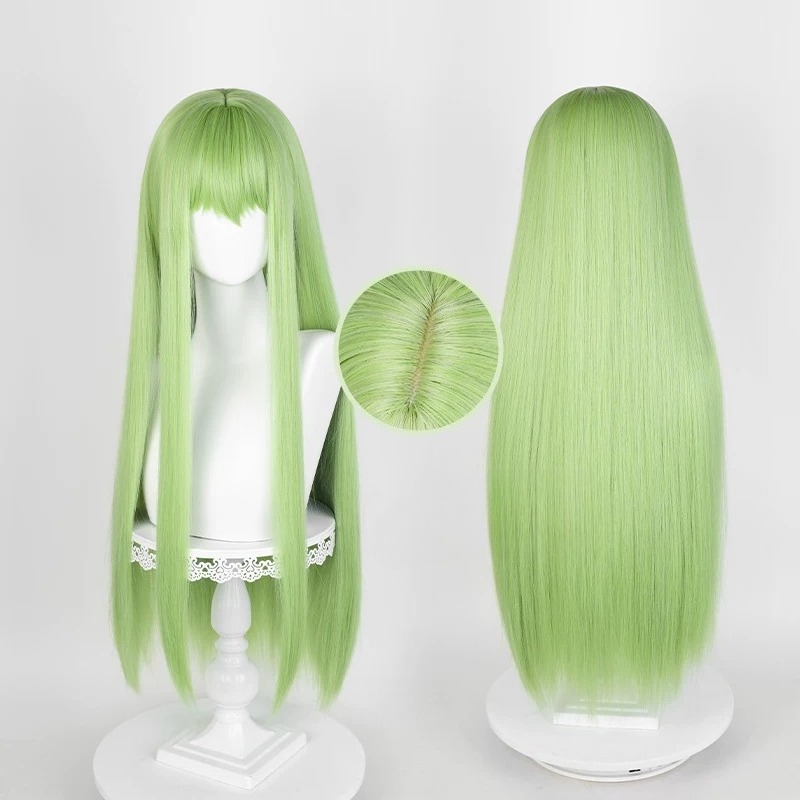 Anime CC Cosplay Green Wig Lon - Anime Cosplay Mujer avaliação e preço