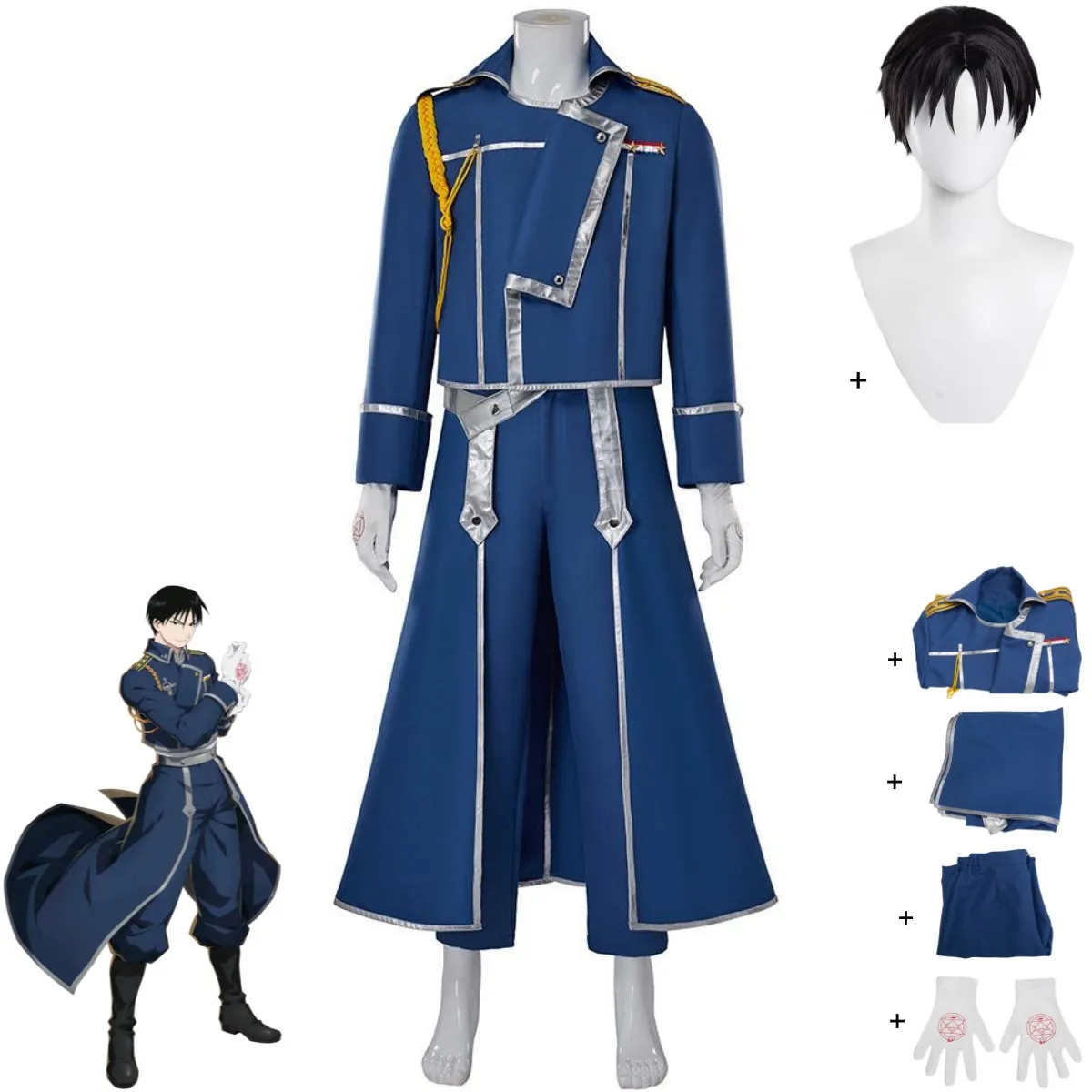 Blue Fight Military Uniform Co - Fullmetal Alchemist Coat avaliação e preço