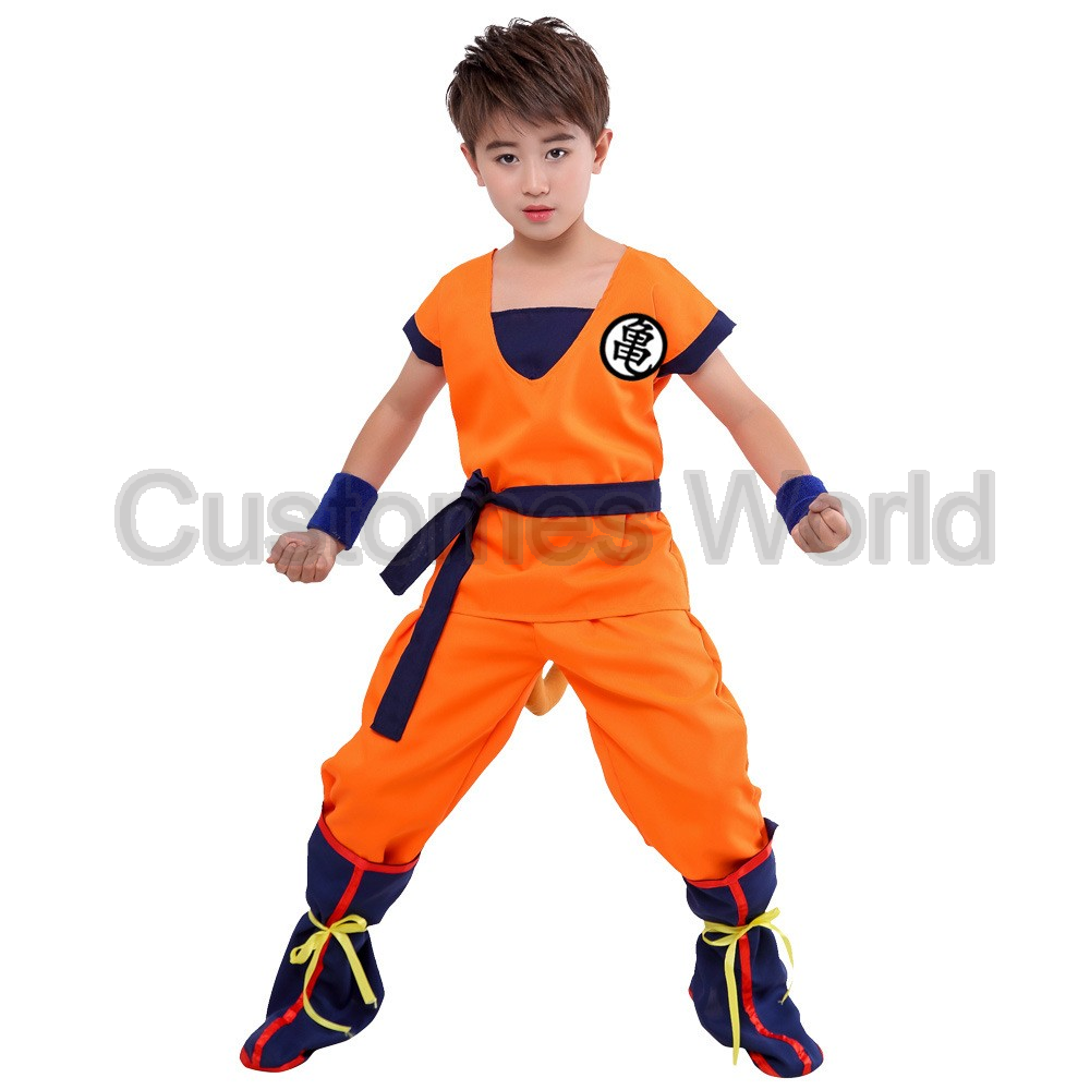 Boys Girls Halloween Son Goku  - Anime Cosplay Kid avaliação e preço
