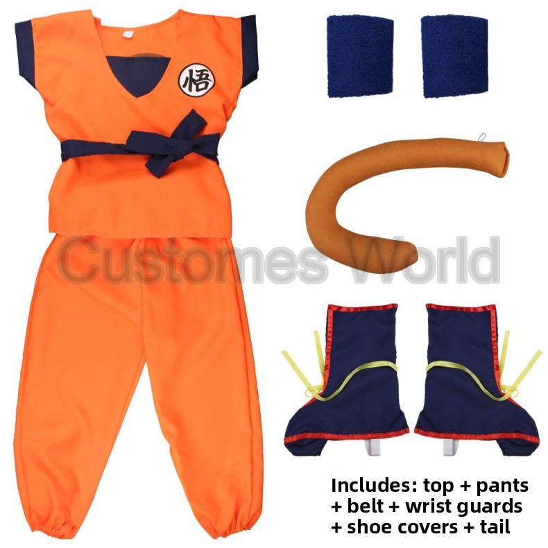 Boys Girls Halloween Son Goku  - Anime Cosplay Kid avaliação e preço