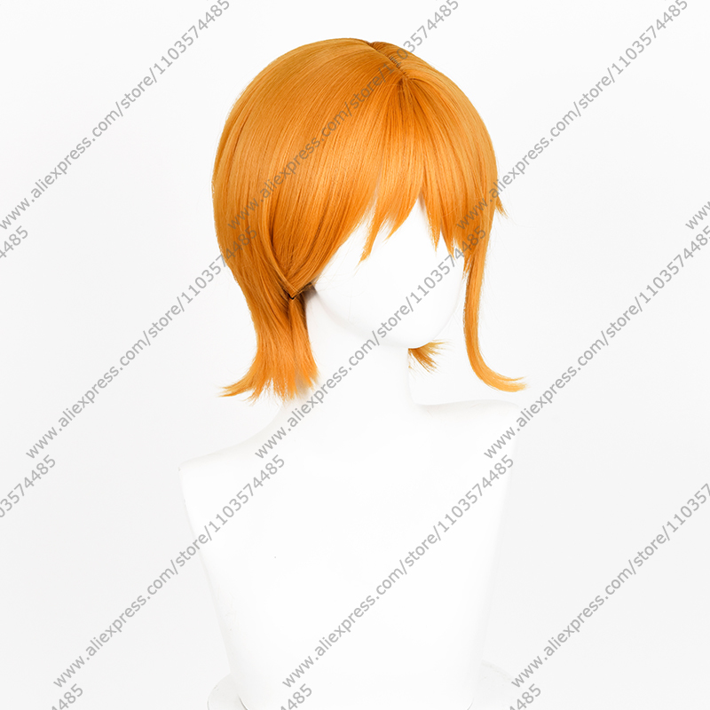 Anime Nami Cosplay Wigs 30cm O - Anime Cosplay Orange Hair avaliação e preço