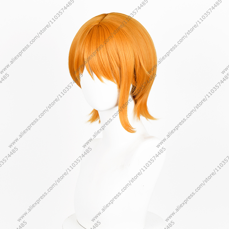 Anime Nami Cosplay Wigs 30cm O - Anime Cosplay Orange Hair avaliação e preço