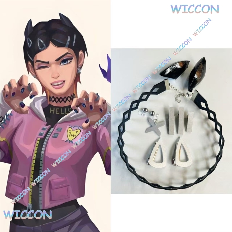 Valorant Clove  Clip Collar Bu - Anime Cosplay Manga avaliação e preço