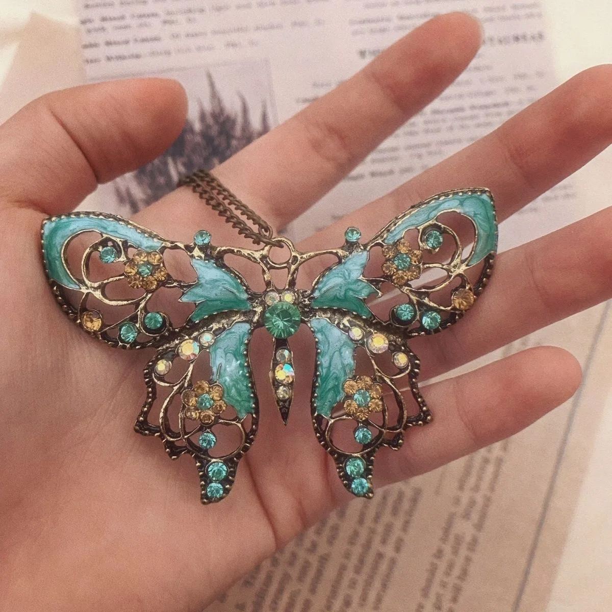 Cosplay retro butterfly pendan - Anime Cosplay Instagram avaliação e preço