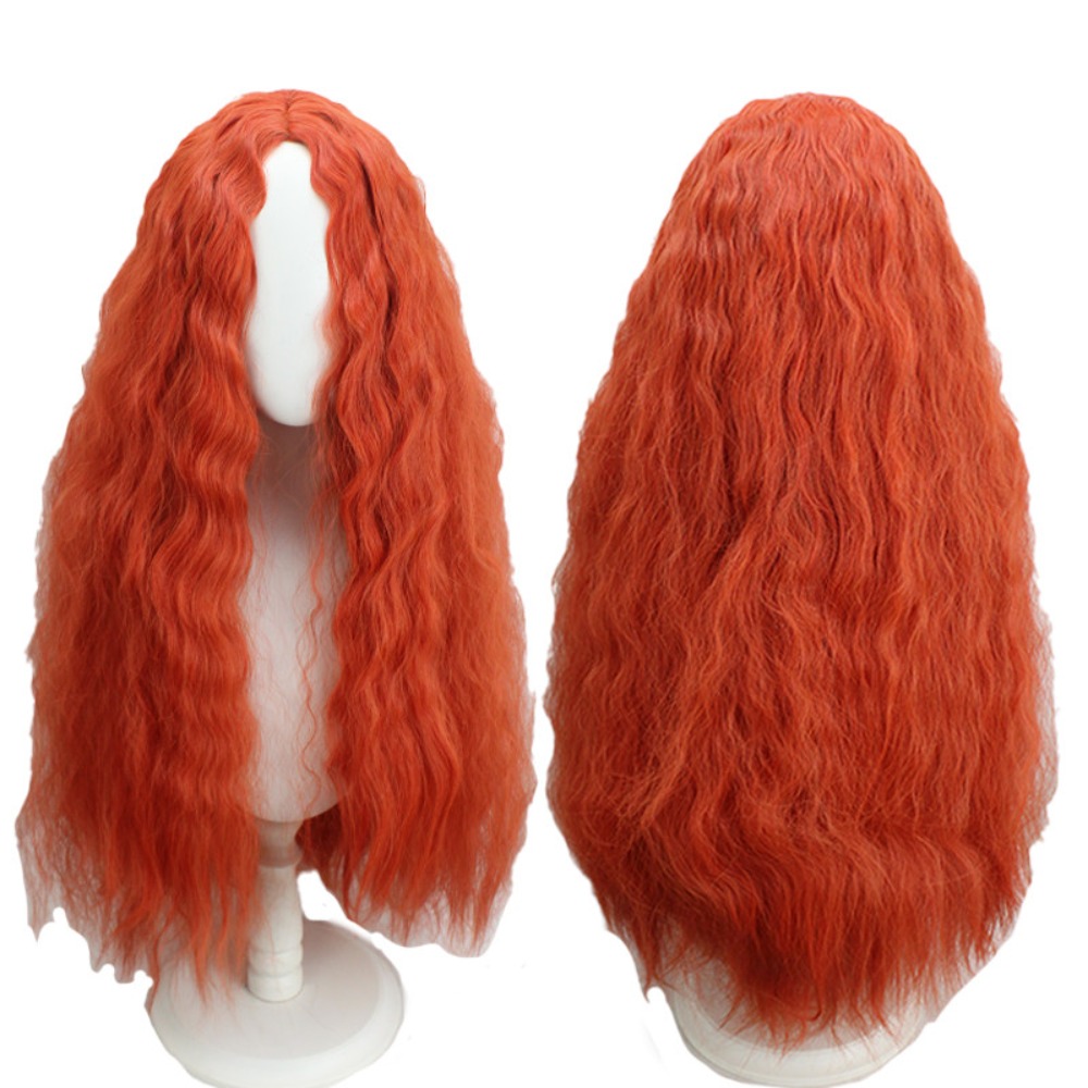 Malenia Cosplay Wig Orange Red - Anime Cosplay Orange Hair avaliação e preço