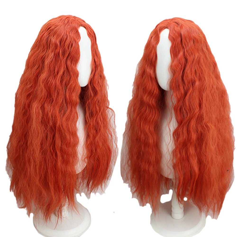 Malenia Cosplay Wig Orange Red - Anime Cosplay Orange Hair avaliação e preço
