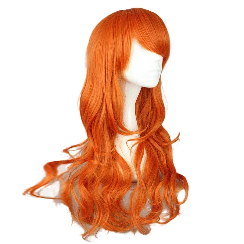2026  Anime Nami Cosplay Wig 2 - Anime Cosplay Orange Hair avaliação e preço