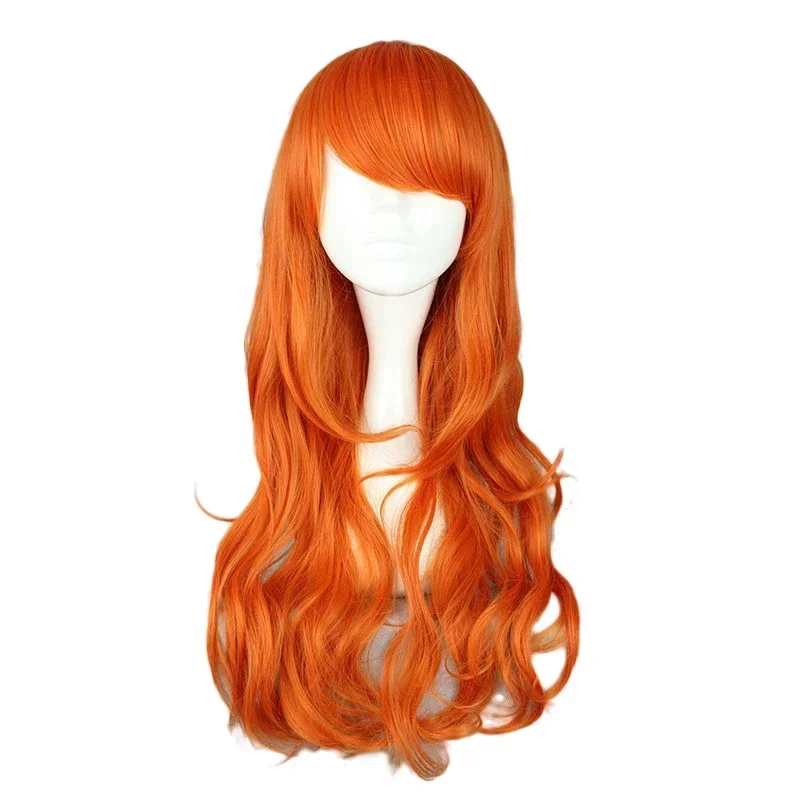 2026  Anime Nami Cosplay Wig 2 - Anime Cosplay Orange Hair avaliação e preço