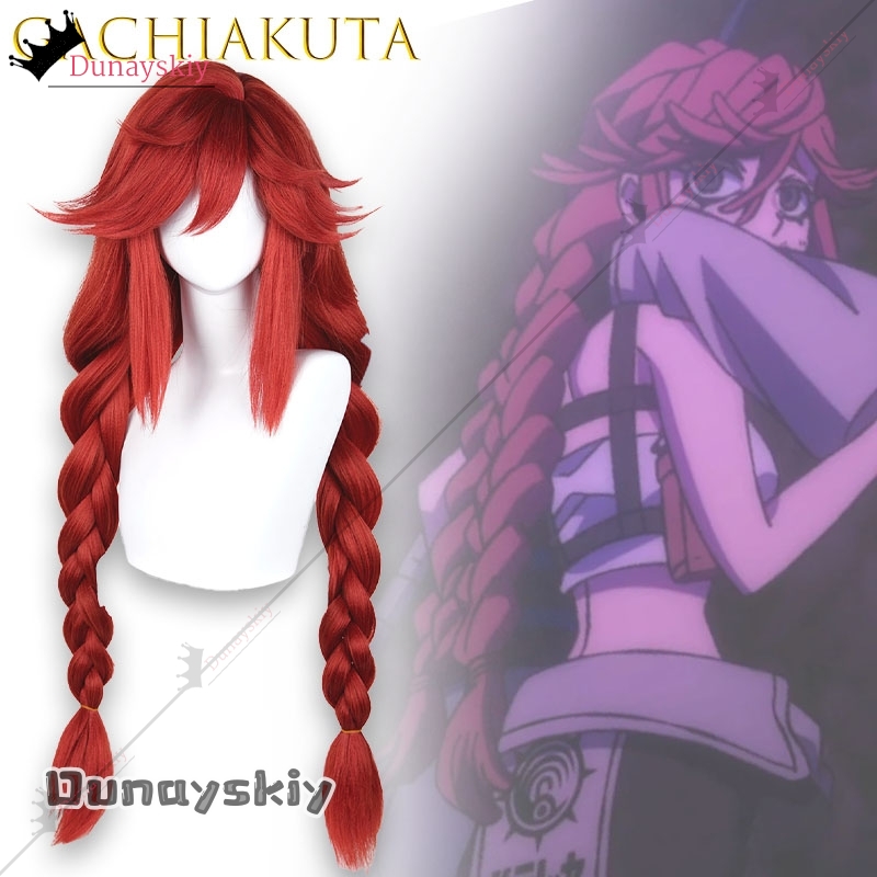 YiNuo@GACHIAKUTA Riyo Cosplay  - Anime Cosplay With Red Hair avaliação e preço
