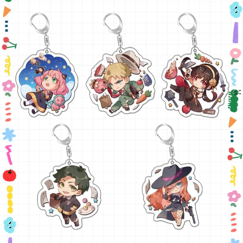 Acrylic Key Buckle for Spy Fam - Anime Cosplay Yor Forger avaliação e preço