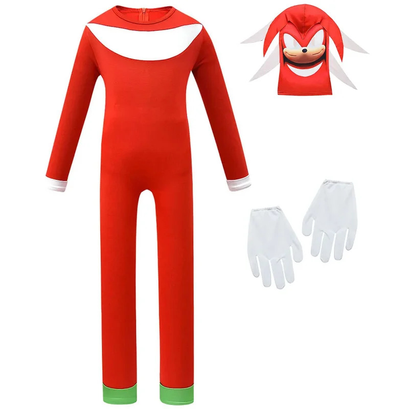 2025 New Kids Sonic Knuckles A - Anime Cosplay Kid avaliação e preço
