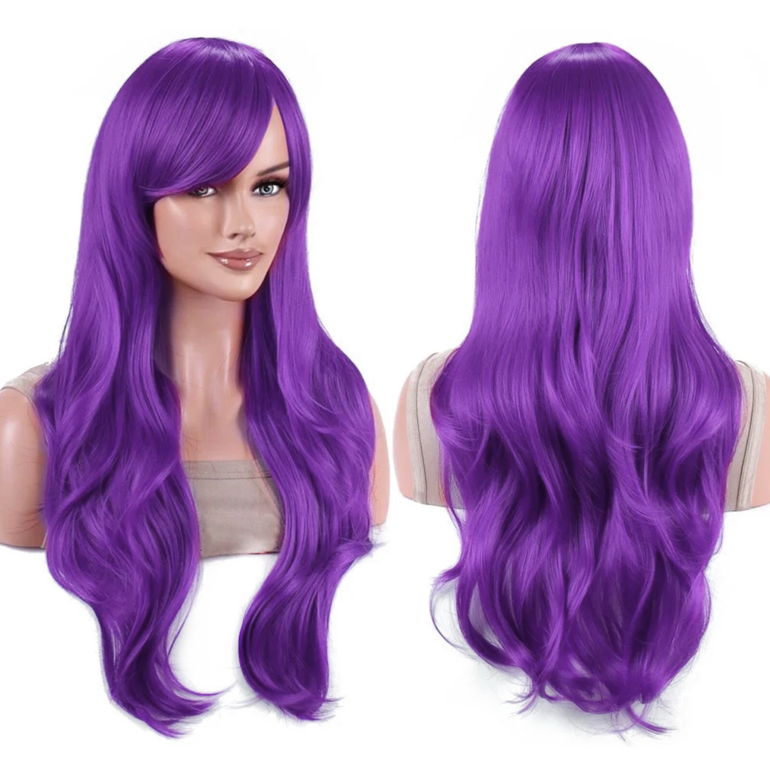 Synthetic Hair Vibrant Orange  - Anime Cosplay Orange Hair avaliação e preço