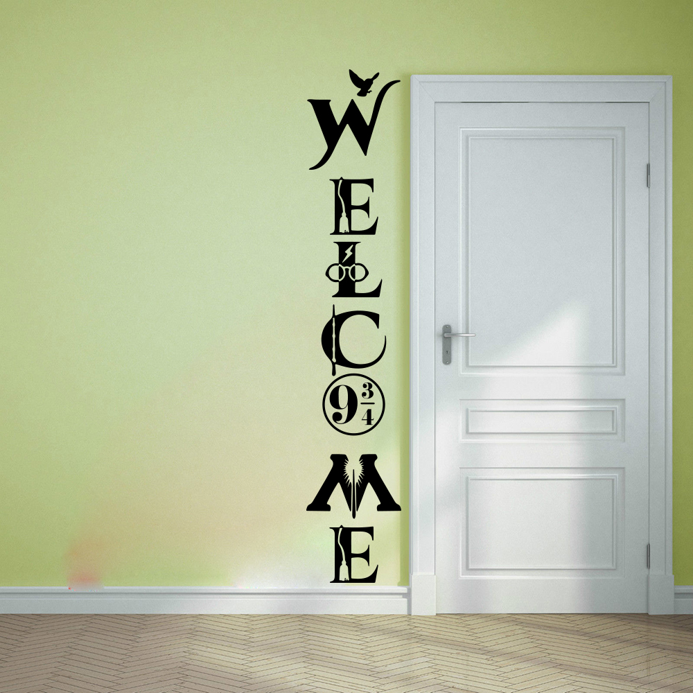 Large Welcome Harr Y Door Wall - Anime Cosplay Wallpaper avaliação e preço